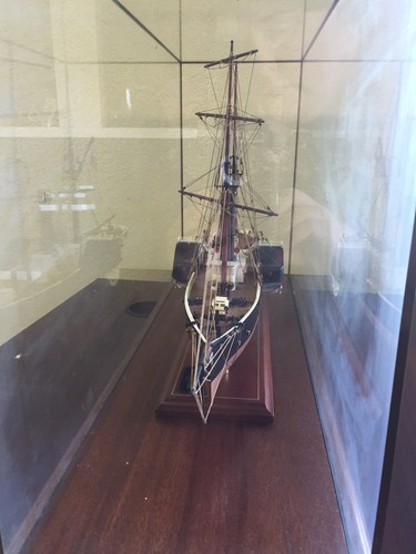 Abordage Harriet Lane Handcrafted Ship Model with Glass Display Case