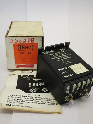 ISSC Industrial solid state timer 1061-1-e-e-2-c .06-2.5sec range 91715 UNUSED