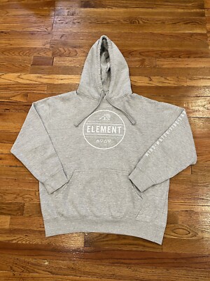 Element Wind Water Fire Earth 4 Elements Graphic Hoodie Men XL