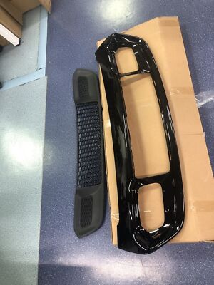For Jeep Grand Cherokee 2017-2022 Black Front Lower Grille + Bumper Grill Bezel