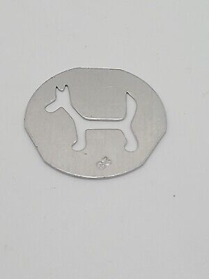 Vintage Mirro Cookie Pastry Press - Replacement Disc Plate - # 28 - Dog Scottie