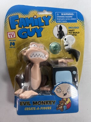 Family Guy As Seen On TV Evil Monkey Figure with Create-A-Figure Death Part