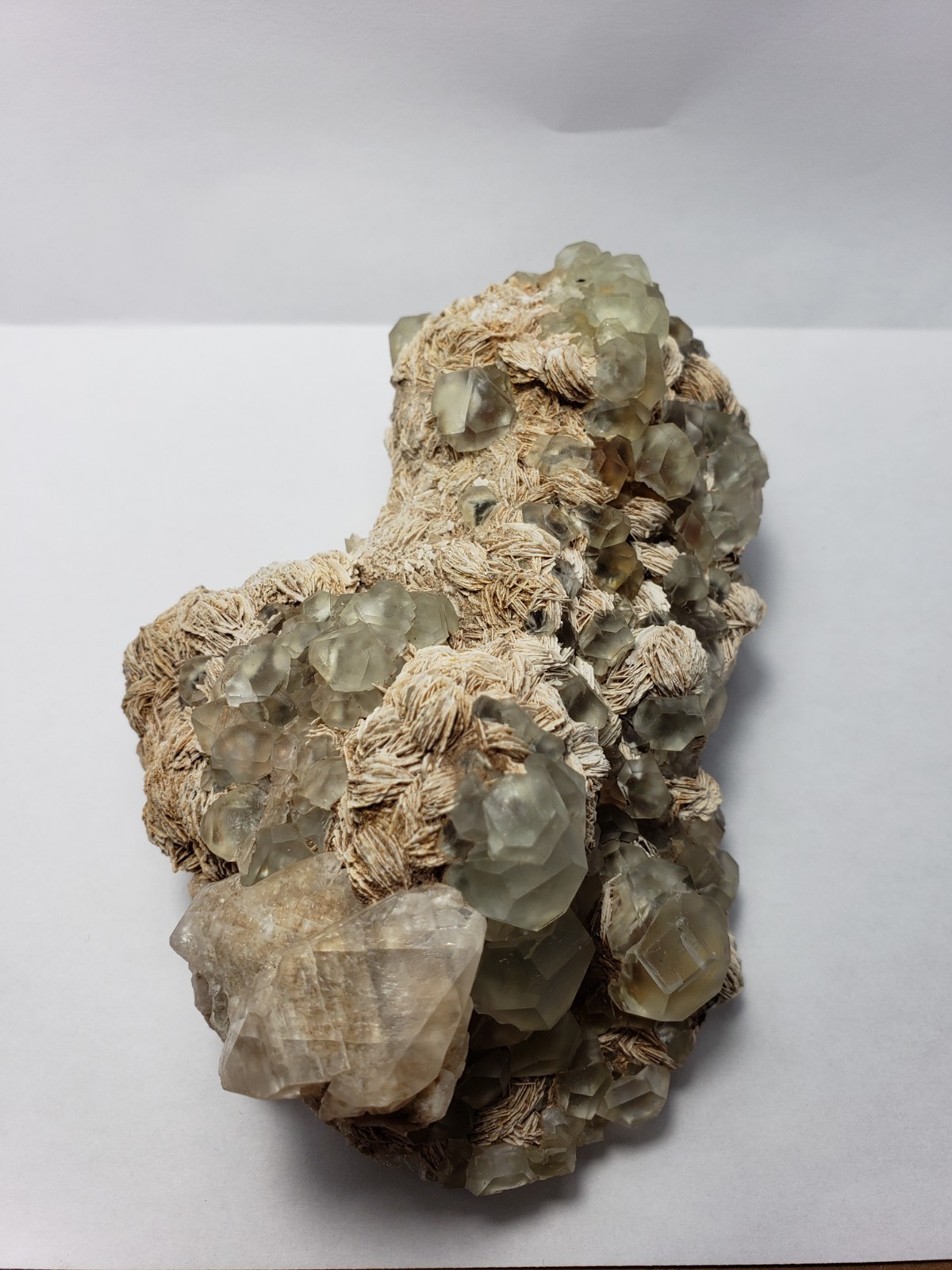 595g NEW Find Green Fluorite/Barite Crystal Mineral Specimen Ontario,Canada