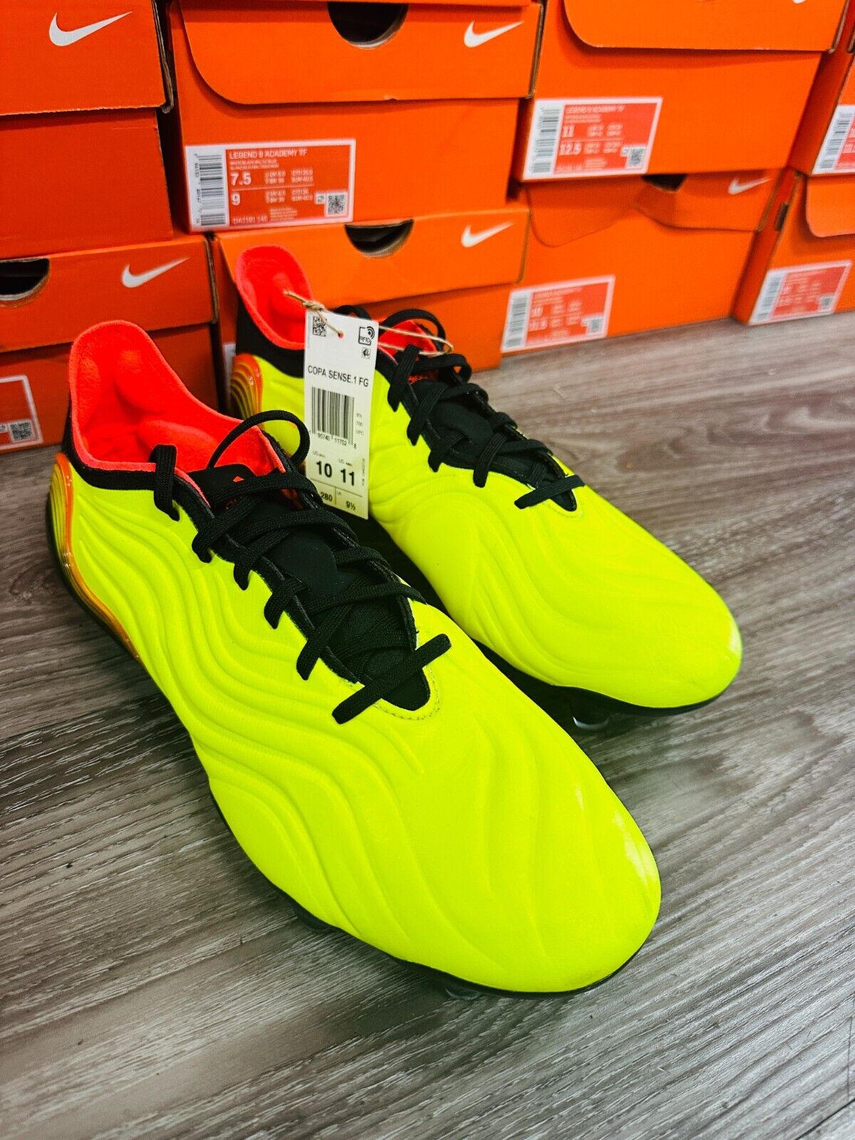 ADIDAS COPA SENSE.1 FG PROFESSIONAL SOCCER CLEATS NEON BLACK ADIDAS COPA SENSE.1 FG PROFESSIONAL SOCCER CLEATS NEON BLACK