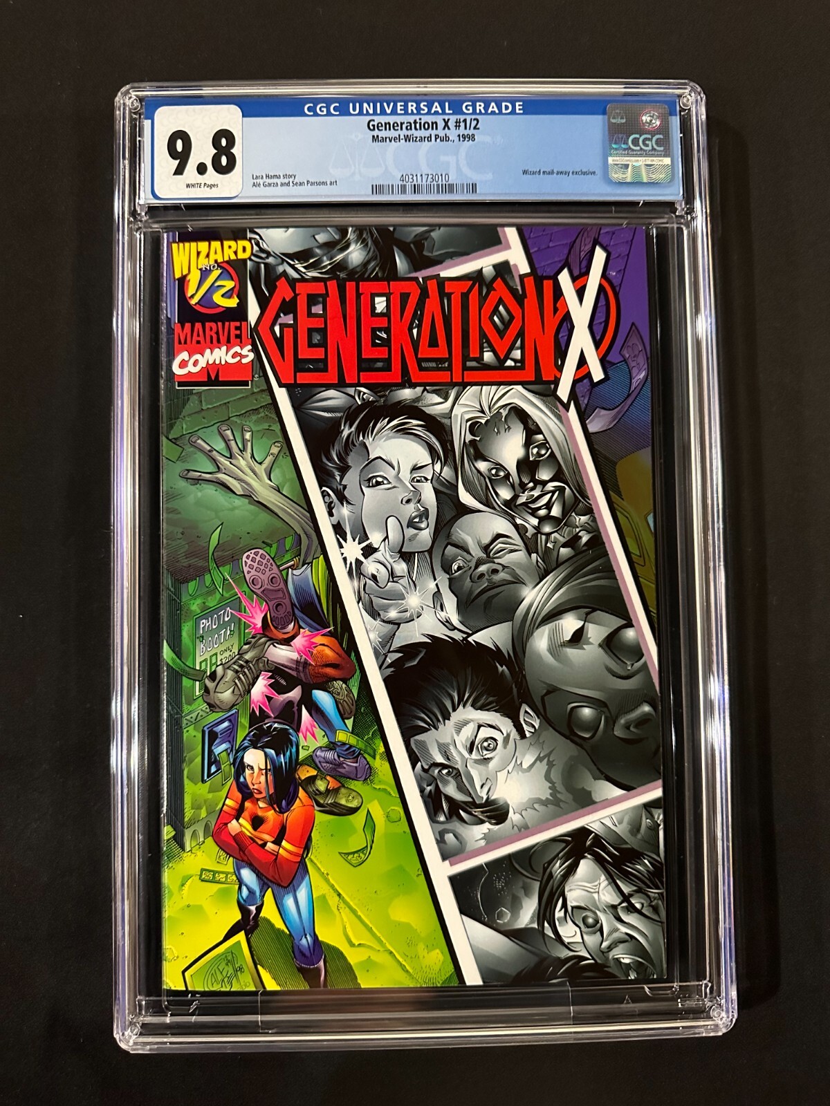 Generation X #1/2 CGC 9.8 (1998) - Wizard mail-away