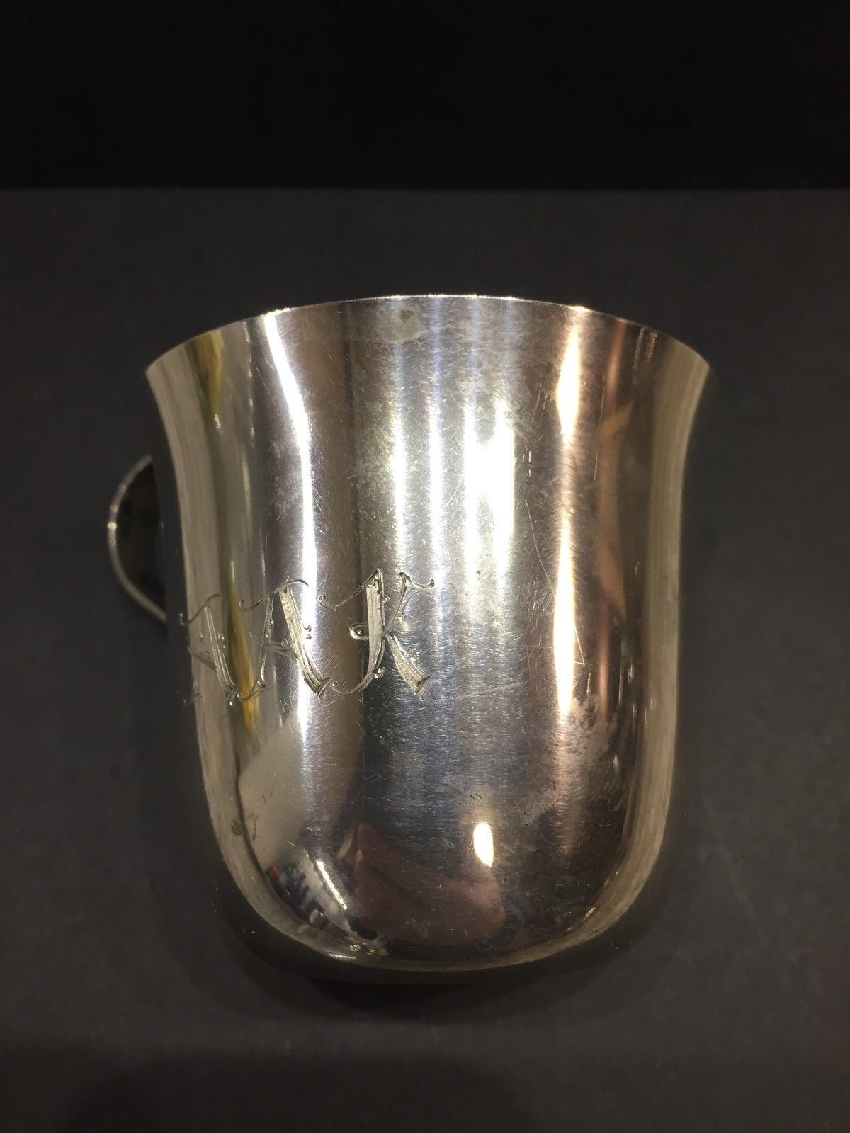Vintage Tiffany & Co Sterling Silver Child or Baby Cup Monogram