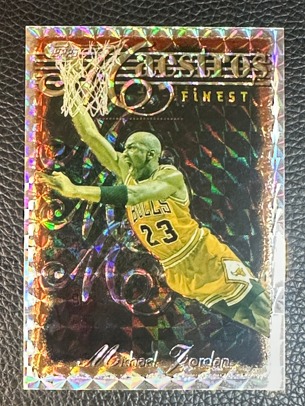 1996 Topps Finest Refractor #127 Michael Jordan No Scratches