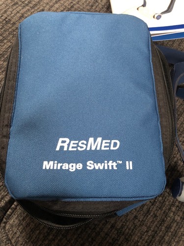 Used Good Condition Resmed Mirage Swift  II Headgear Travel Case Tube User Guide