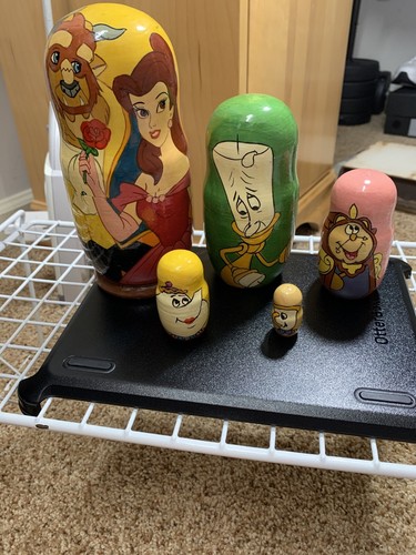 beauty and the beast nesting dolls
