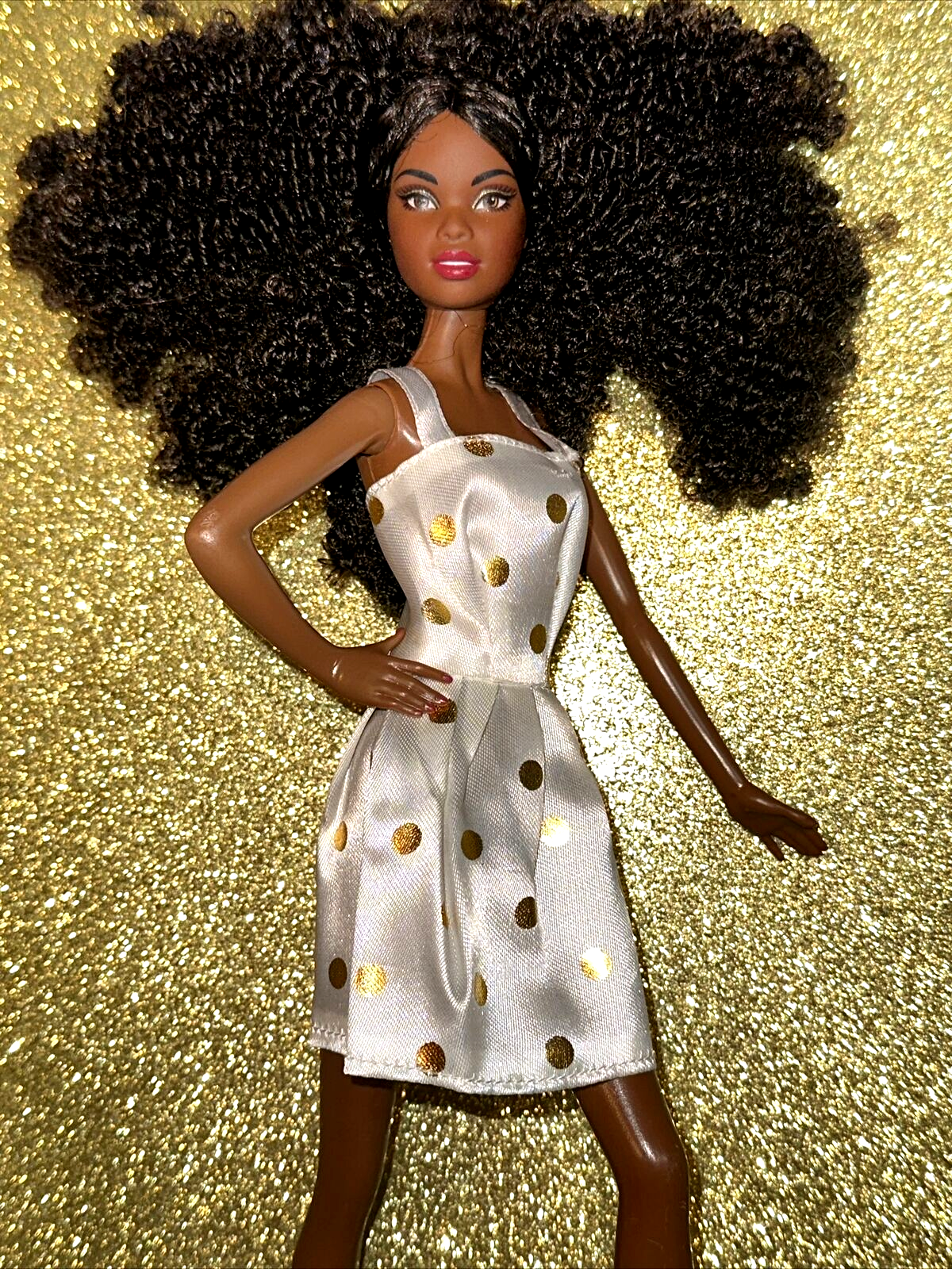 Barbie African American Model Muse Asha Face Doll w Long Curly Afro Hair ⭐️
