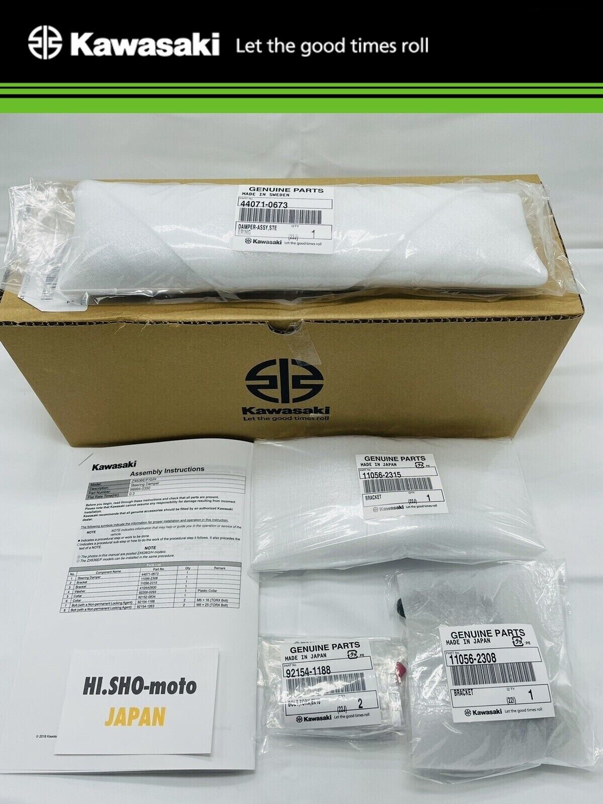NEW 2013 - 2024 GENUINE KAWASAKI NINJA ZX-6R STEERING DAMPER 99994-0350 NEW 2013 - 2024 GENUINE KAWASAKI NINJA ZX-6R STEERING DAMPER 99994-0350
