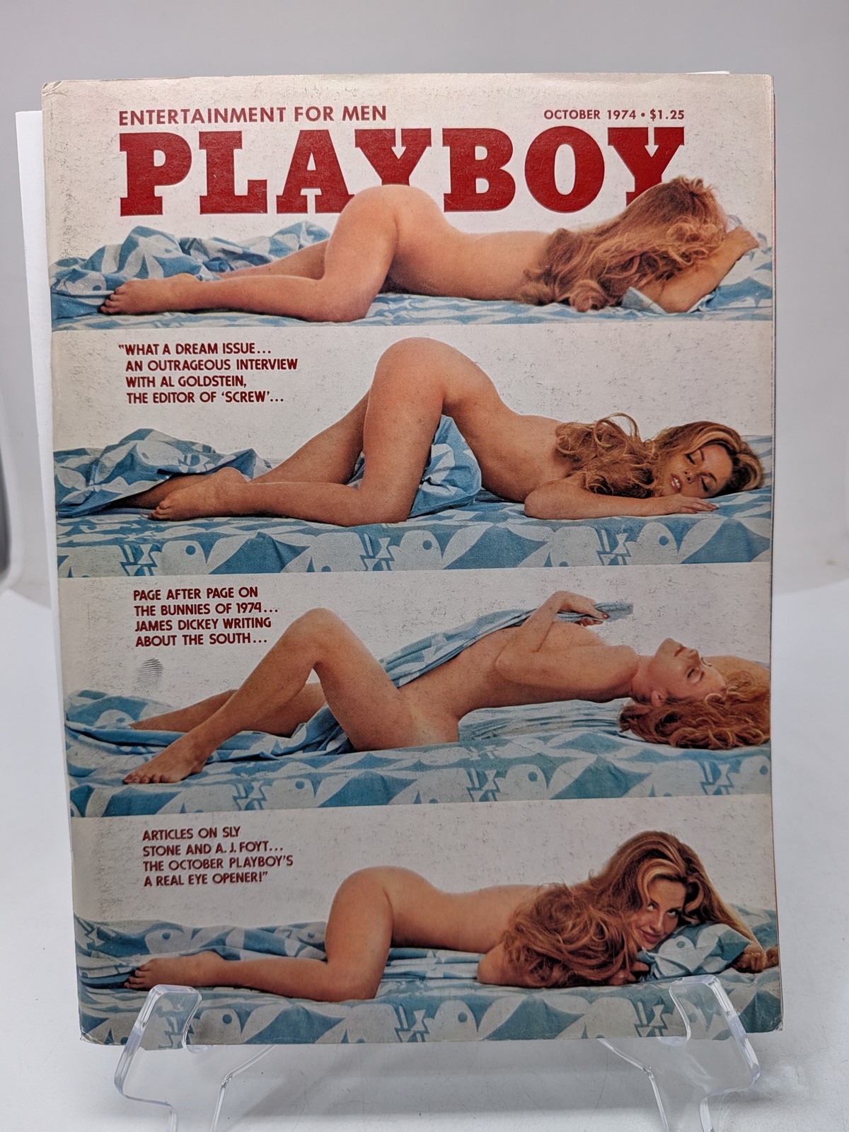 Playboy Magazine October 1974 🔥 CG Suzann Sherry 🔥 PM Ester Cordet 🔥 B