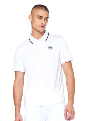 Мужская футболка-поло Sergio Tacchini Young Line Pro WHT-L