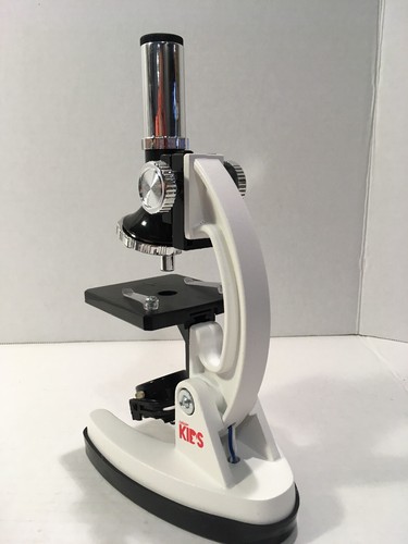 Microscope Science Kit for Kids Set Lab Biological w Metal Arm Case 52 Piece