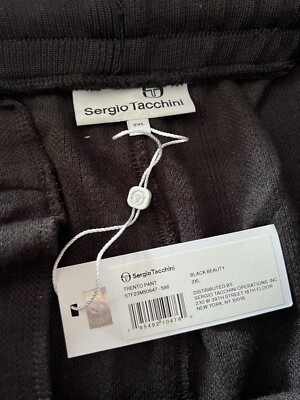 NWT -  Sergio Tacchini Trento premium cable knit Chenille Color Black Beauty XXL
