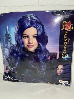 Child's Girls Disney Descendants 3 Mal Wig Costume Accessory NWT Kids Costume