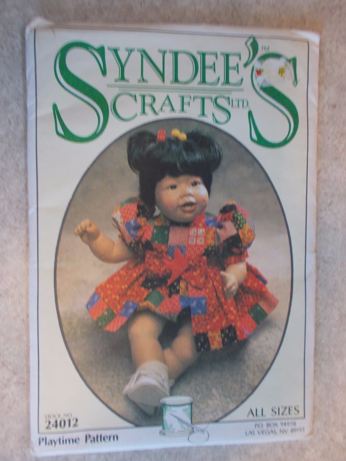 3 - Syndee's Doll Patterns Uncut 24007 Eton Charle,24012 Playtime,24011 Christen