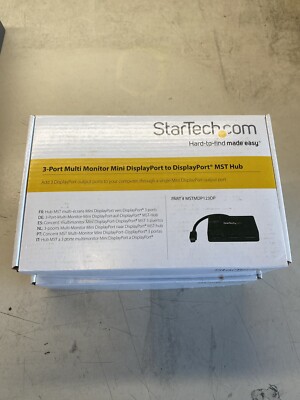 StarTech.com MSTMDP123DP Mini DisplayPort to DisplayPort Multi Monitor Splitter