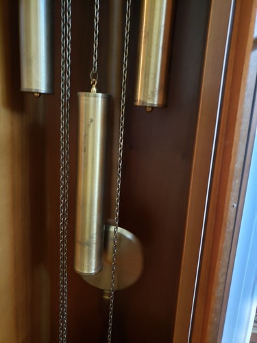 Tempus Fugit Grandfather Clock, 75 inches tall, Light Oak Wood, Local Pickup