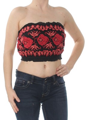 

Женский топ без бретелек FREE PEOPLE Black Rose, Черный