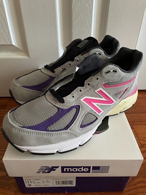 Kith New Balance 990v4 United Arrows Sons 11.5 M990KT4 NEW Ronnie Fieg Grey Pink