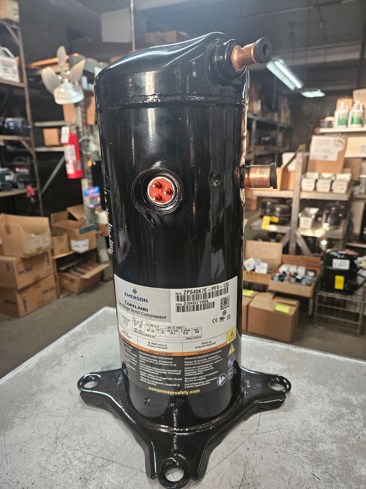 COPELAND ZPS40K7E-PFV-130 230V 1PH 60HZ R-FOUR TEN A 2-STAGE