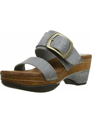 

WHITE MOUNTAIN FOOTBEDS Женские светло-голубые сандалии Montage на платформе 1-1/2 дюйма, 9,5 м, Light blue, MONTAGE W30302
