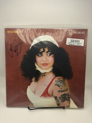 AUTOGRAPHED SIGNED COVER - Remi Wolf Big Ideas Black Blk Vinyl LP