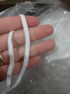 1/4'' Thin Elastic Band for face mask | 10 Yards elastic string for mask |DIY 5mm