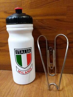 bikinGreen BT1 Stainless Water cage W/ Milano bottle 550ml Vintage Retro Bike