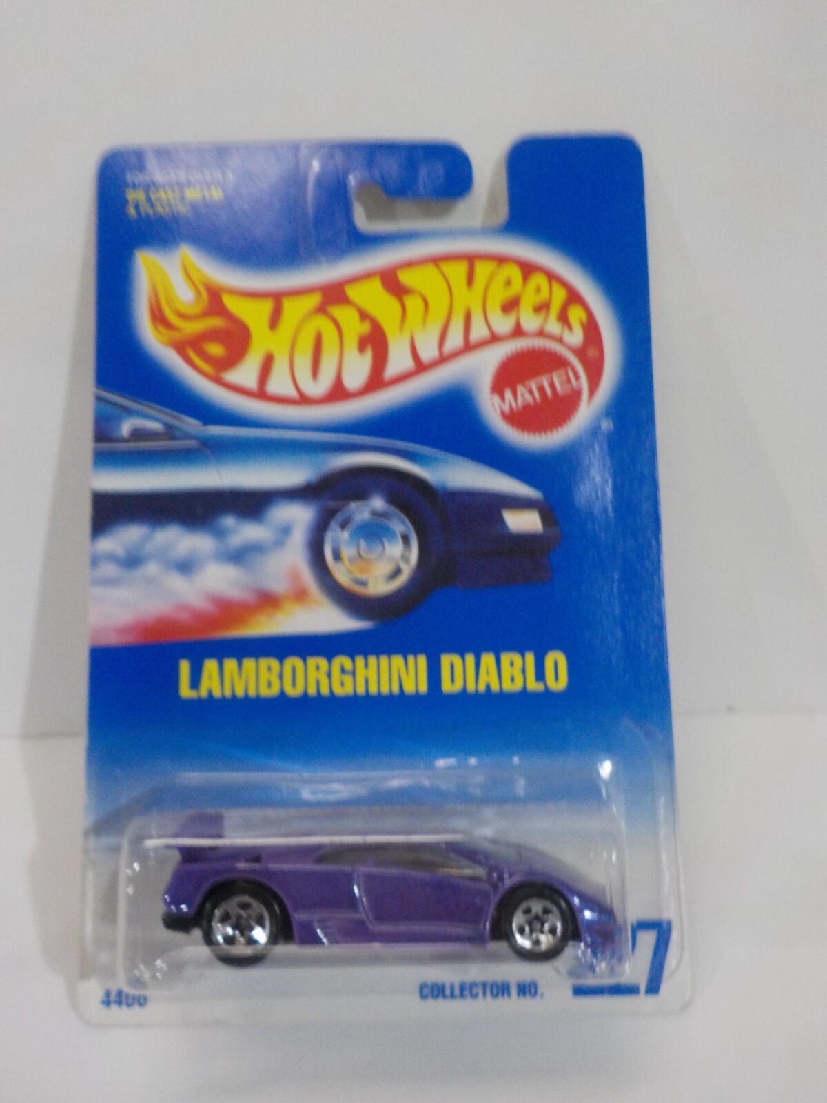 Hot Wheels 1/2 Blue Card Collector No. 227 Lamborghini