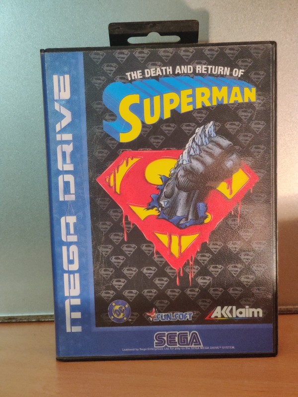 The Death And Return Of Superman Sans Notice Sega Mega Drive Authentique