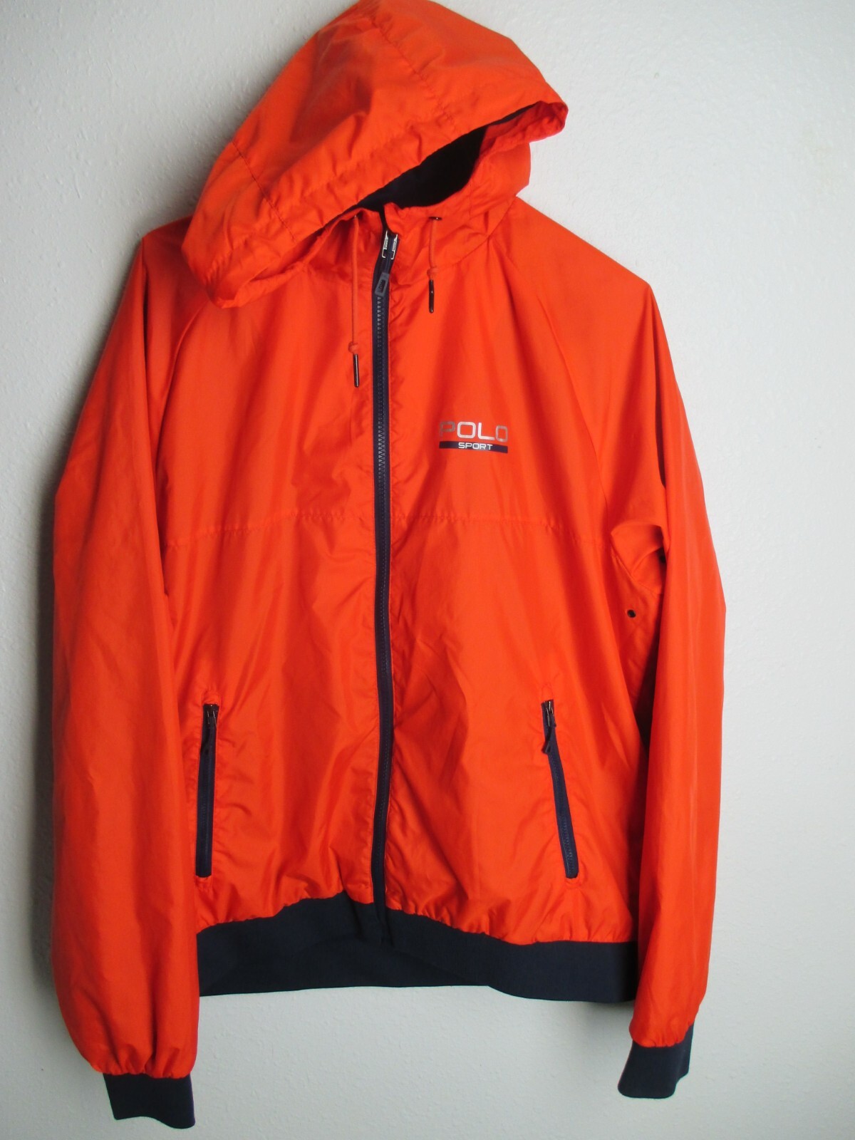 Vtg Polo Sport Ralph Lauren Performance Orange Navy Jacket