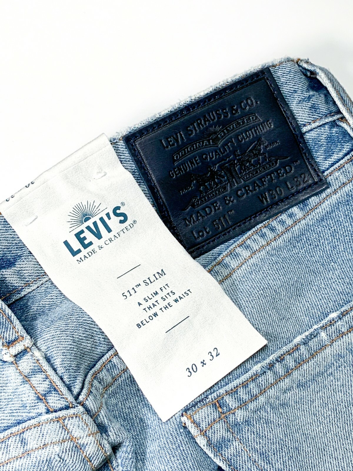SLIM JEANS DENIM INDIGO PLAID 228 