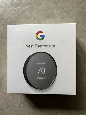 Google Nest Smart Thermostat, Charcoal (Brand New)