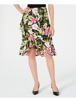 

KASPER Женская розовая юбка выше колена с цветочным принтом, Розовый