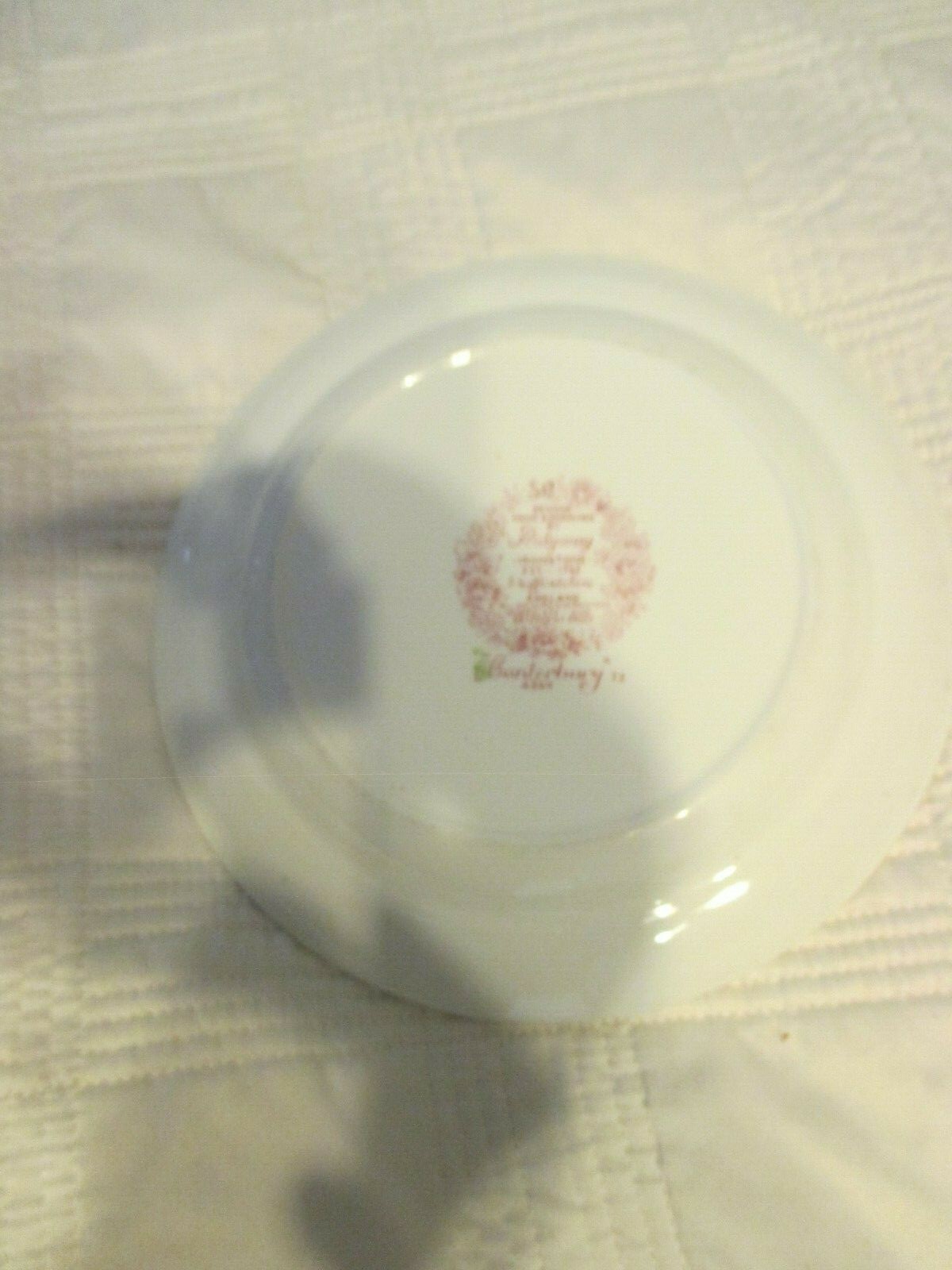 RIDGEWAY IRONSTONE DINNER PLATE STAFFORDSHIRE HAND ENGRAVED CANTERBURY 4269