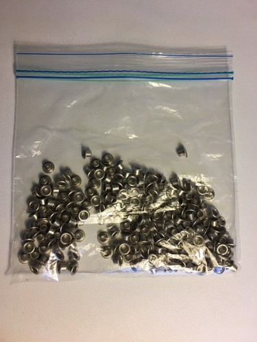 Bag Of 200 5MM Brass Nickel Colored Eyelet Cores Grommet