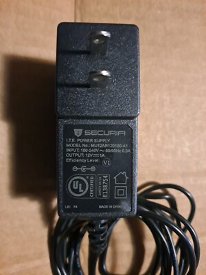 Securifi I.T.E Power Supply Wall Adapter 12V 1A OEM MU12AR120100-A1 AC/DC