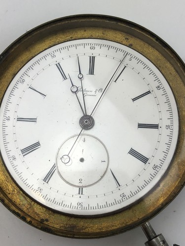 Poitevin & Co Jump Quarter Second Pocket Watch Movement RARE