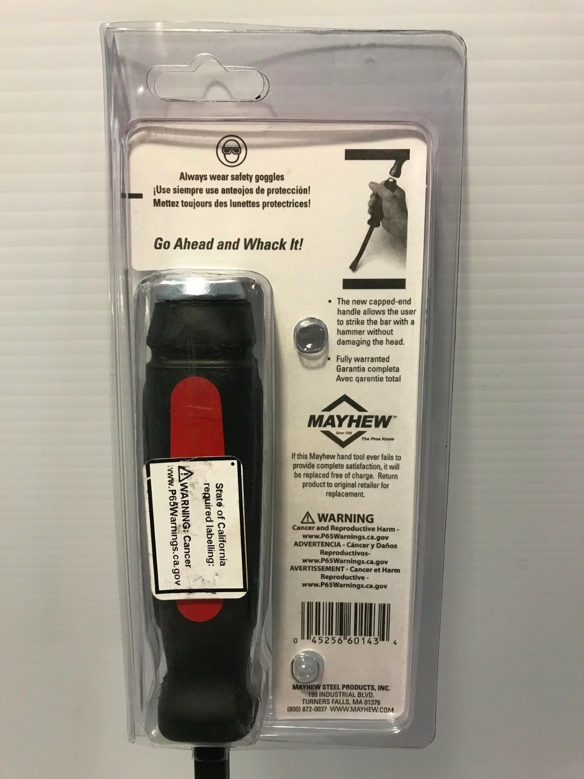 Mayhew Pro Dominator 17 inch Pry Bar Straight Blade 60143 Screwdriver Tool NEW