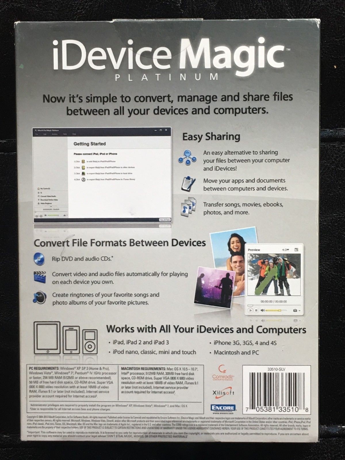 Xilisoft iDevice Magic Platinum iOS Transfer Software Apple Devices for PC & Mac