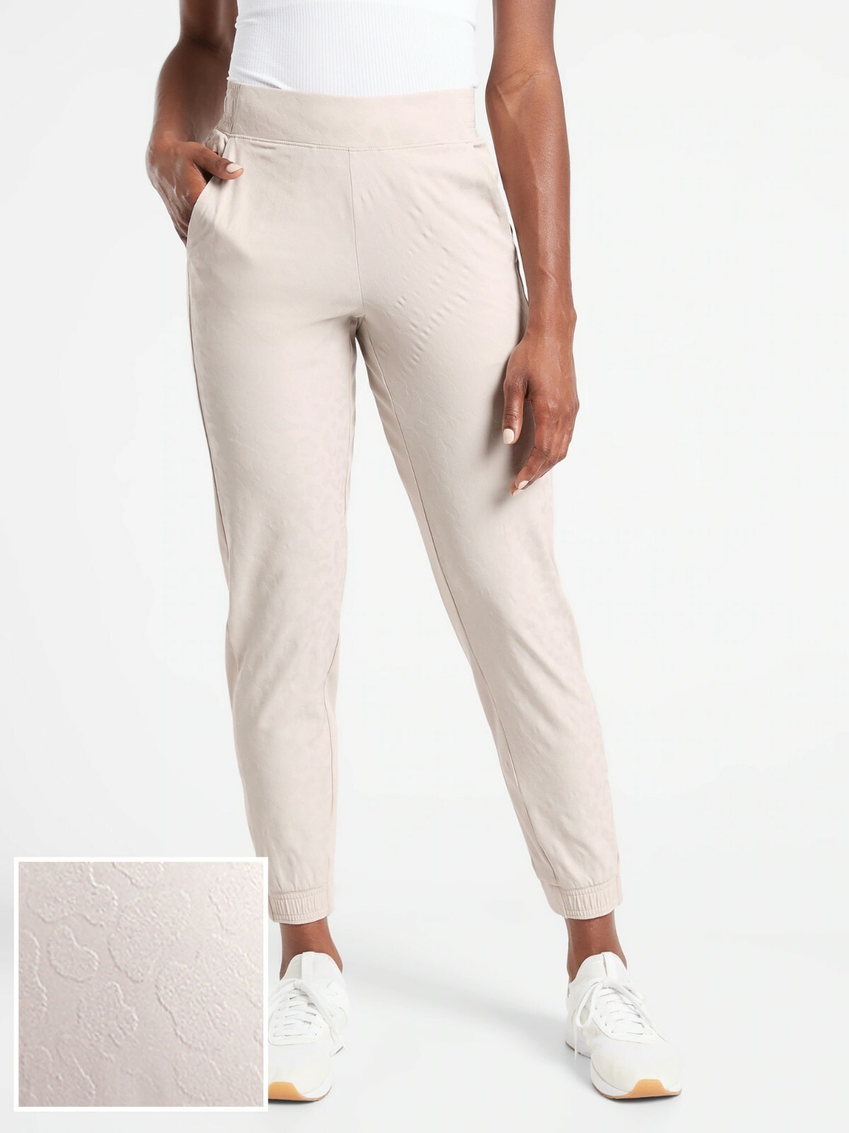 Athleta Brooklyn Textured Jogger, Leopard Abalone Grey SIZE 6 #981251  O0814H | eBay