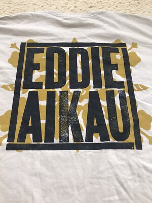 NWOT QUIKSILVER EDDIE AIKAU WOULD GO 2008 OHANA HAWAII SUPER RARE LARGE BEIGE T-