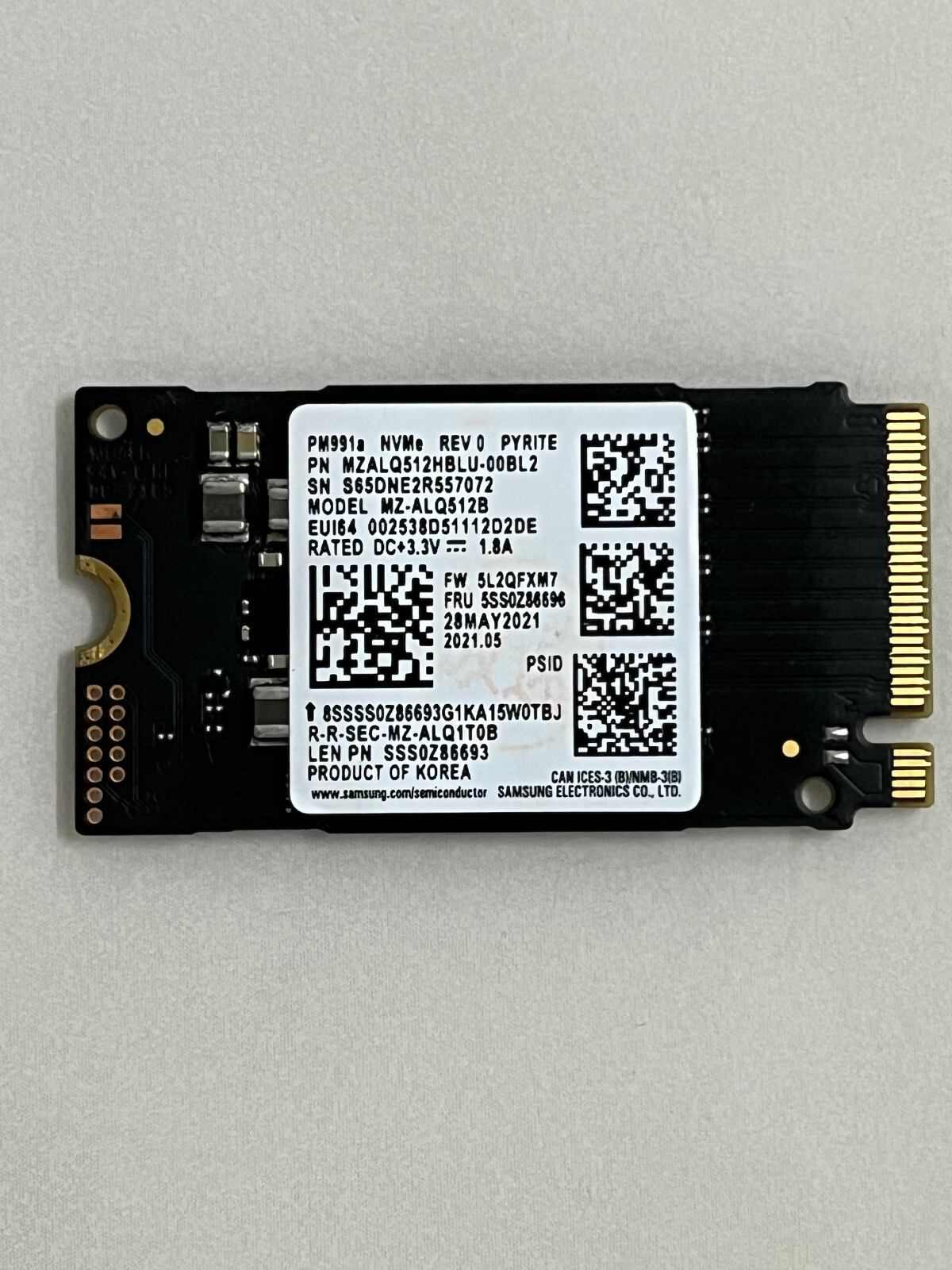 ②-W832-SAMSUNG SATA 512GB 2.5インチ SSD 4点 SSD 860 PRO 2.5