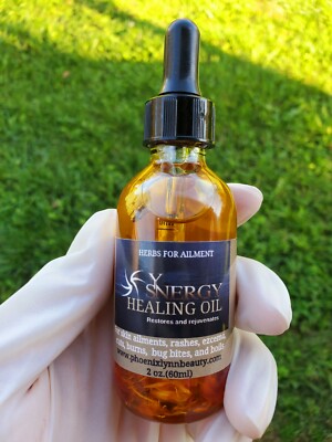 Eczema, Psoriasis, Rosacea, Dermatitis Healing Oil Organic 2 oz. (60ml)