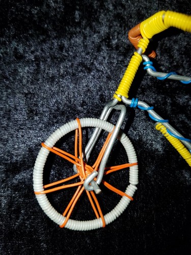 Wire Made Hand Crafted Miniature Bicycle