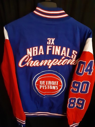 Detroit Pistons ピストンズ GⅢ スタジャン 2XL New Detroit Pistons Mens 89 90 04 NBA Finals Champions G-III