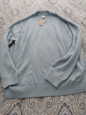 blue amazon crewneck sweater size 2x