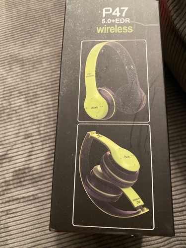 Bluetooth Headphones TF Card/FM Stereo Radio, MP3 Player Wireless P47 5.0+EDR